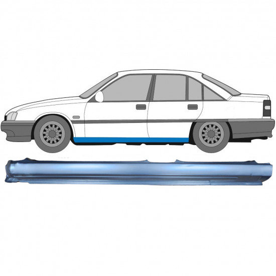 Slieksnis priekš Opel Omega A 1986-1993 / Kreisā 8071