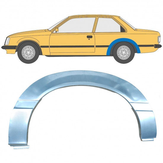 Aizmugurējā arka priekš Opel Rekord E 1977-1986 / Kreisā 11038