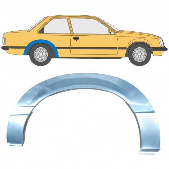 Aizmugurējā arka priekš Opel Rekord E 1977-1986 / Labā 11037