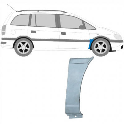 Priekšējā spārna daļa priekš Opel Zafira 1999-2005 / Labā 6094