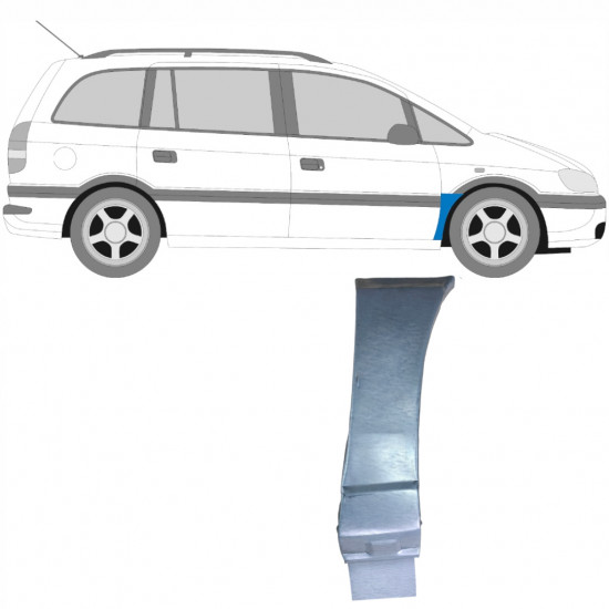 Priekšējā spārna daļa priekš Opel Zafira 1999-2005 / Labā 6094