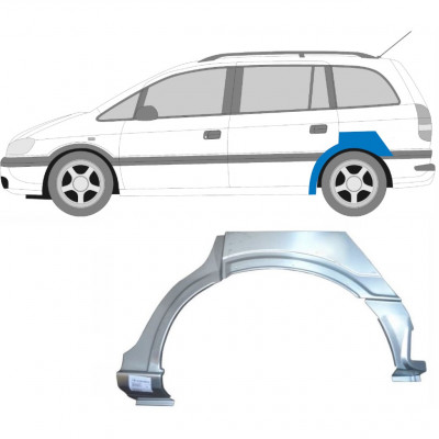 Aizmugurējā arka priekš Opel Zafira 1999-2005 / Kreisā 6889