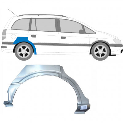 Aizmugurējā arka priekš Opel Zafira 1999-2005 / Labā 6888