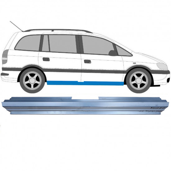 Slieksnis priekš Opel Zafira 1999-2005 / Kreisais = Labais (simetrisks) 8932