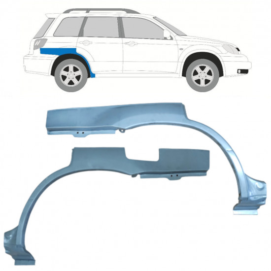 Aizmugurējā arka priekš Mitsubishi Outlander 2003-2007 / Komplekts 11539