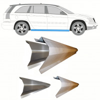 Iekšējais un ārējais slieksnis priekš Chrysler Pacifica 2003-2007 / Kreisais = Labais (simetrisks) / Komplekts 10358