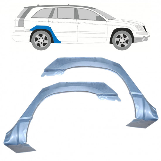 Aizmugurējā arka priekš Chrysler Pacifica 2003-2007 / Kreisais+Labais / Komplekts 9970