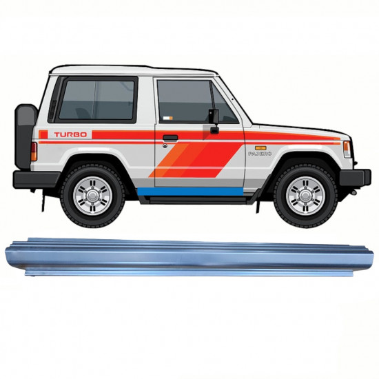 Slieksnis priekš Mitsubishi Pajero 1982-1992 / Kreisais = Labais (simetrisks) 8697