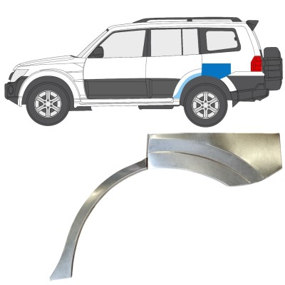 Aizmugurējā arka priekš Mitsubishi Pajero 2006-2021 / Kreisā 14841
