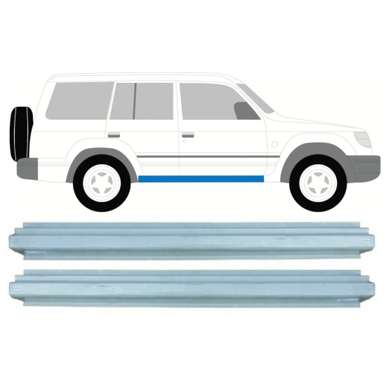 Slieksnis priekš Mitsubishi Pajero 1991-2001 / Kreisais+Labais / Komplekts 16000