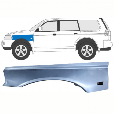Priekšējā spārna daļa priekš Mitsubishi Pajero Sport 1996-2008 / Kreisā 8398