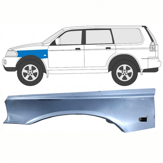 Priekšējā spārna daļa priekš Mitsubishi Pajero Sport 1996-2008 / Kreisā 8398