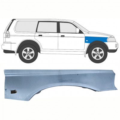 Priekšējā spārna daļa priekš Mitsubishi Pajero Sport 1996-2008 / Labā 8397