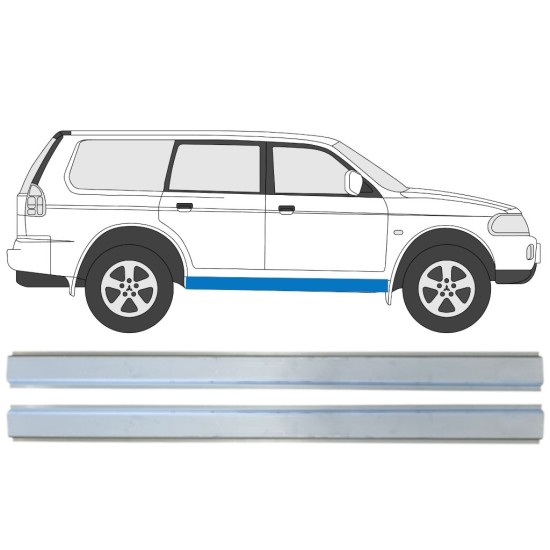Iekšējais slieksnis priekš Mitsubishi Pajero Sport 1996-2008 / Kreisais+Labais / Komplekts 14872