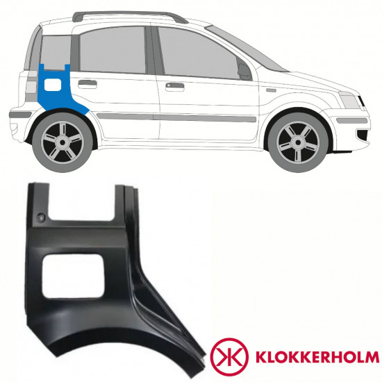 Aizmugurējā arka priekš Fiat Panda 2003-2012 / Labā 10751