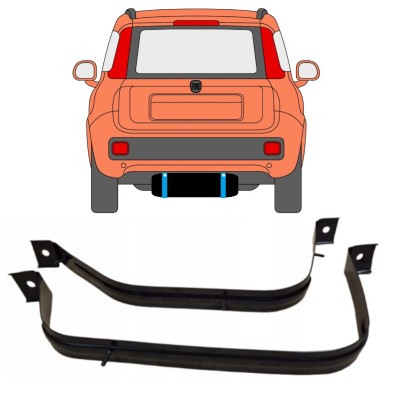Degvielas tvertnes kronšteini priekš Fiat Panda 2012- 15028