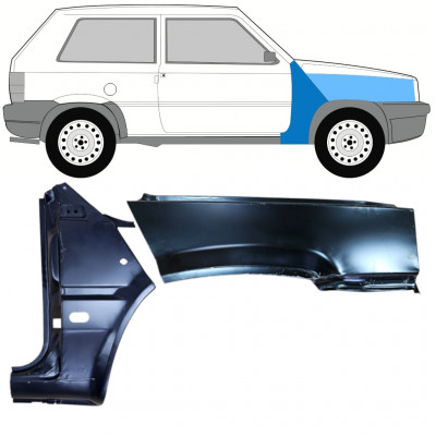 Priekšējā spārna daļa priekš Fiat Panda 1980-2002 / Labā / Komplekts 11816