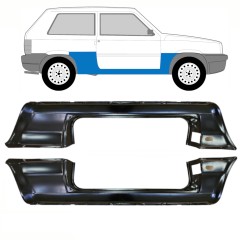 Pilns slieksnis priekš Fiat Panda 1980-2002 / Kreisais+Labais / Komplekts 10756