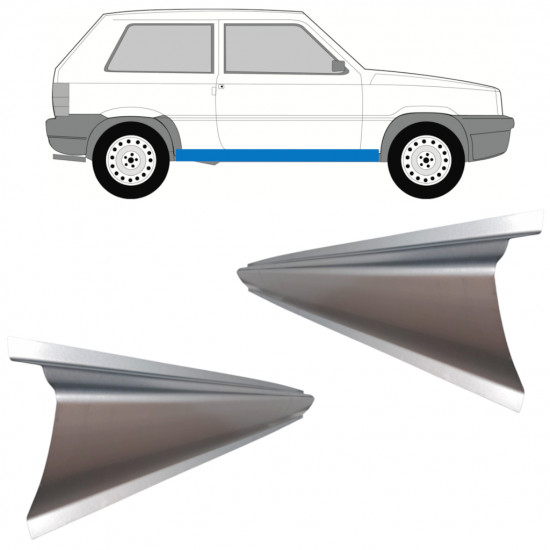 Slieksnis priekš Fiat Panda 1980-2002 / Kreisais = Labais (simetrisks) / Komplekts 10950