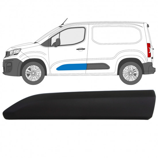 Durvju sānu josla priekš Peugeot Partner 2018-2023 / Kreisā 12985