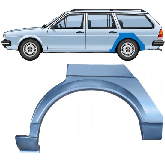 Aizmugurējā arka priekš Volkswagen Passat B2 1980-1988 / Kreisā / COMBI 7111