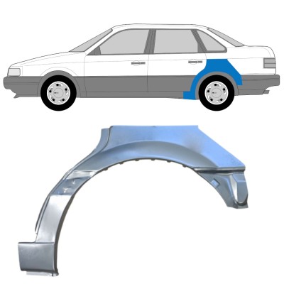 Aizmugurējā arka priekš Volkswagen Passat B3 1988-1993 / Kreisā / SEDAN 14517