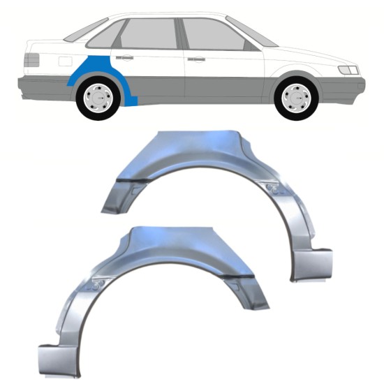 Aizmugurējā arka priekš Volkswagen Passat B4 1993-1996 / Kreisais+Labais / Komplekts 16082