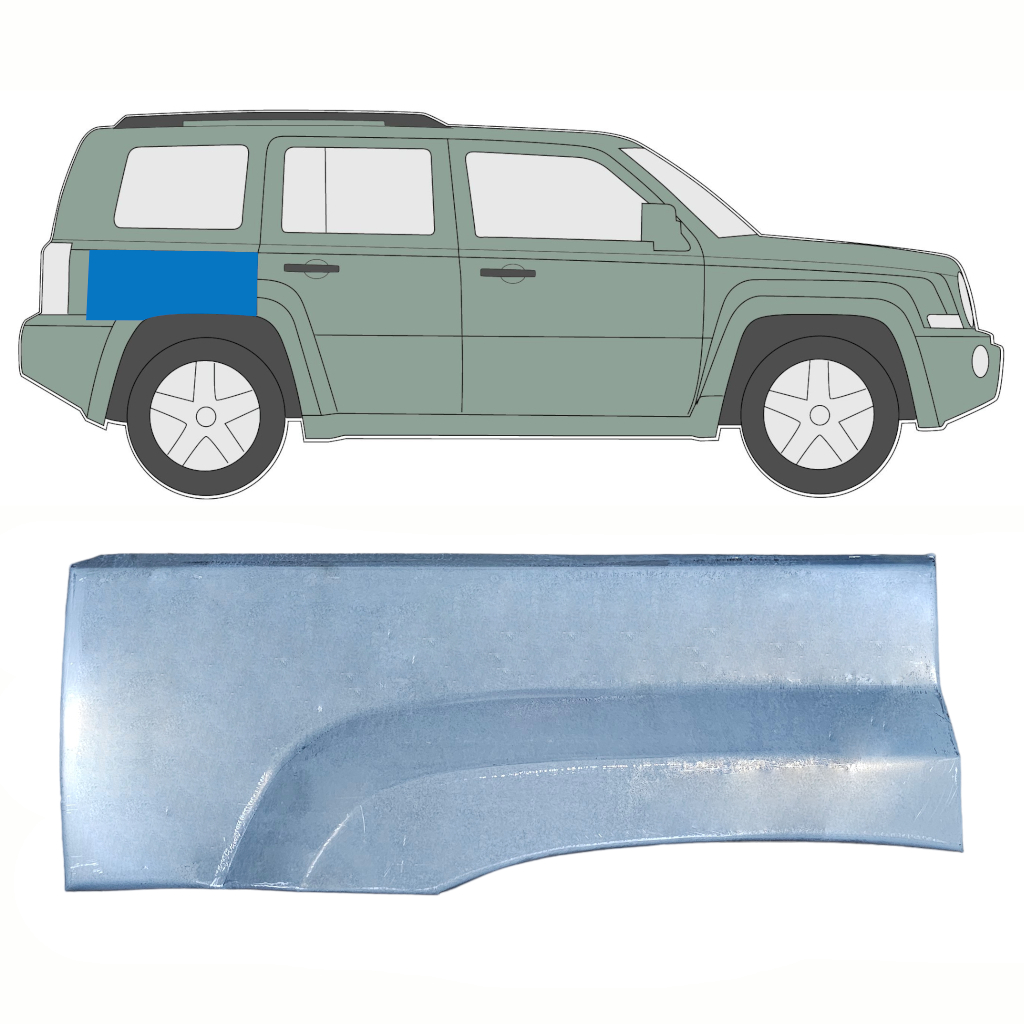 Aizmugurējā Arka Priekš Jeep Patriot 2006- / Labā 10303