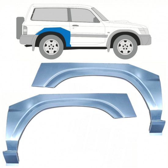 Aizmugurējā arka priekš Nissan Patrol 1997-2009 / Kreisais+Labais / Komplekts 10220