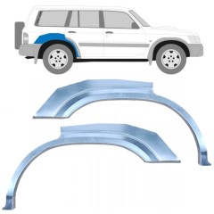 Aizmugurējā arka priekš Nissan Patrol Y61 GY61 1997-2009 / Kreisais+Labais / Komplekts 10283