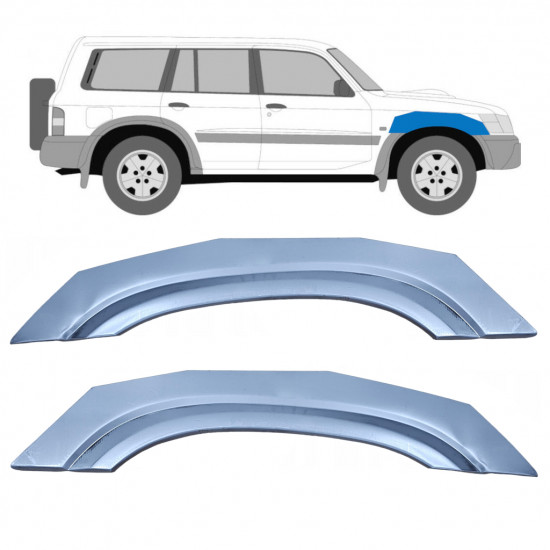 Priekšējā spārna daļa priekš Nissan Patrol 1997-2009 / Kreisais+Labais / Komplekts 10573