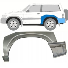 Aizmugurējā arka priekš Nissan Patrol Y61 GY61 1997-2009 / Kreisā / Komplekts 10799
