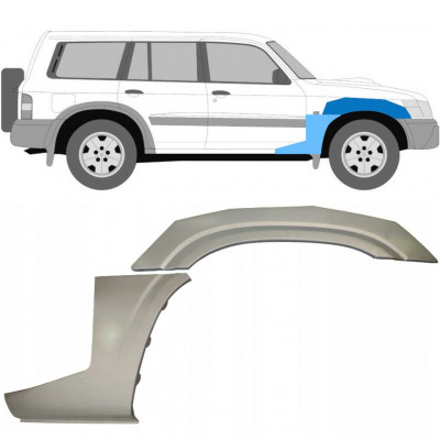 Priekšējā spārna daļa priekš Nissan Patrol 1997-2009 / Labā / Komplekts 10032