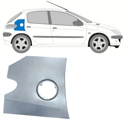 Degvielas tvertnes vāka daļa priekš Peugeot 206 206+ 1998-2012 15017