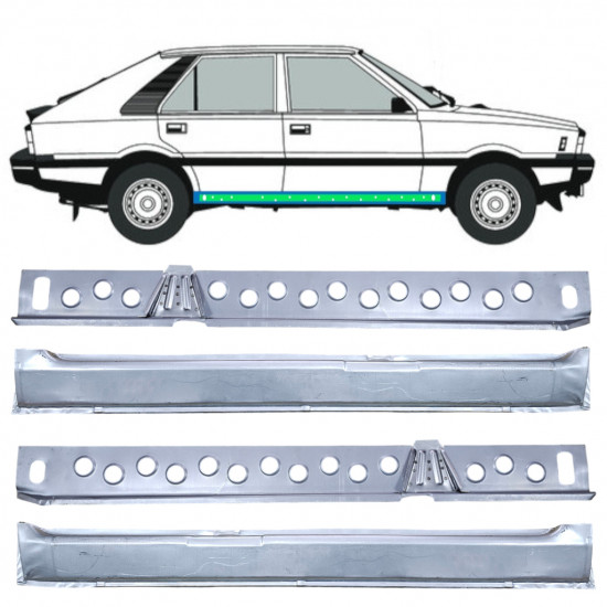 Iekšējais un ārējais slieksnis priekš FSO Polonez 1978-2002 / Komplekts 12539