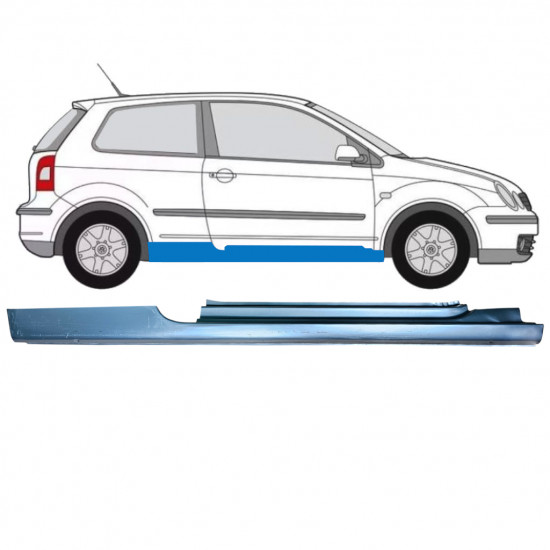 Pilns slieksnis priekš Volkswagen Polo 2001-2009 / Labā 12856