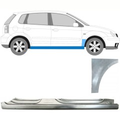Pilns slieksnis + priekšējā spārna daļa priekš Volkswagen Polo 2001-2009 / Labā / Komplekts 8729