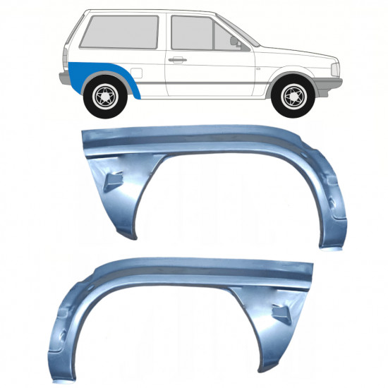 Aizmugurējā arka priekš VW Polo 1981-1984 / Kreisais+Labais / Komplekts 10462