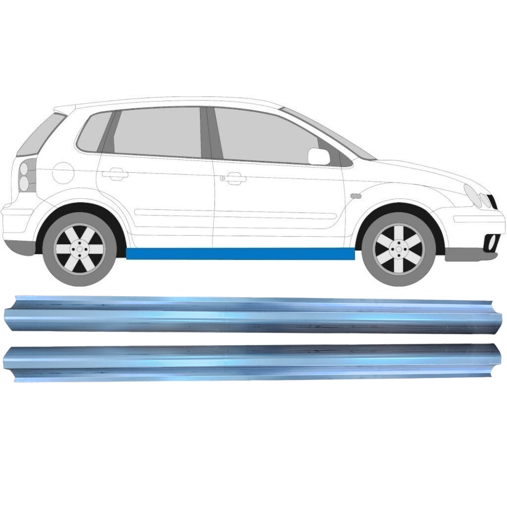 Slieksnis Priekš Vw Polo 2001-2009 / Kreisais = Labais (Simetrisks) / Komplekts 10491