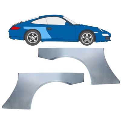 Aizmugurējā arka priekš Porsche 911 997 2004-2012 / Kreisais+Labais / Komplekts 16381