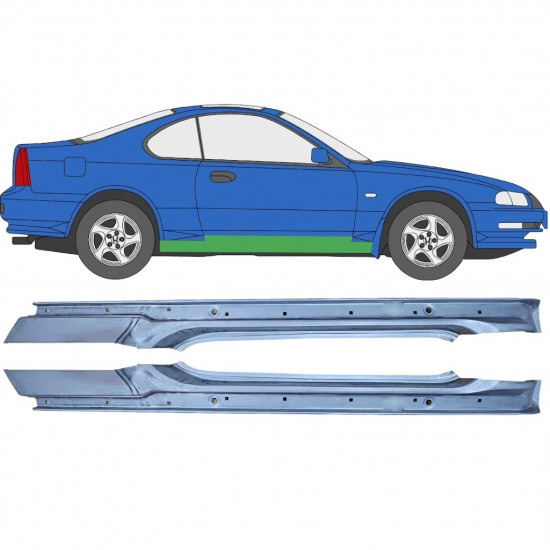 Pilns slieksnis priekš Honda Prelude 1992-1996 / Kreisais+Labais / Komplekts 9282