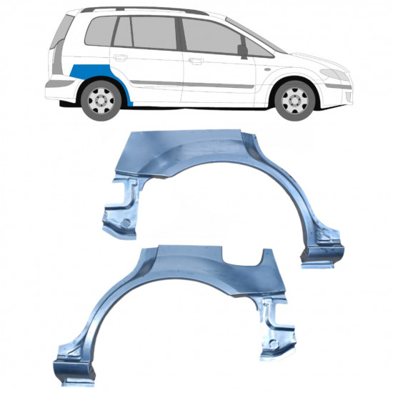 Aizmugurējā arka priekš Mazda Premacy 1999-2005 / Kreisais+Labais / Komplekts 9158