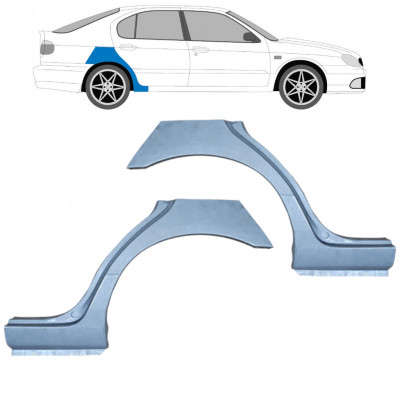 Aizmugurējā arka priekš Nissan Primera 1996-2001 / Kreisais+Labais / Komplekts 10632