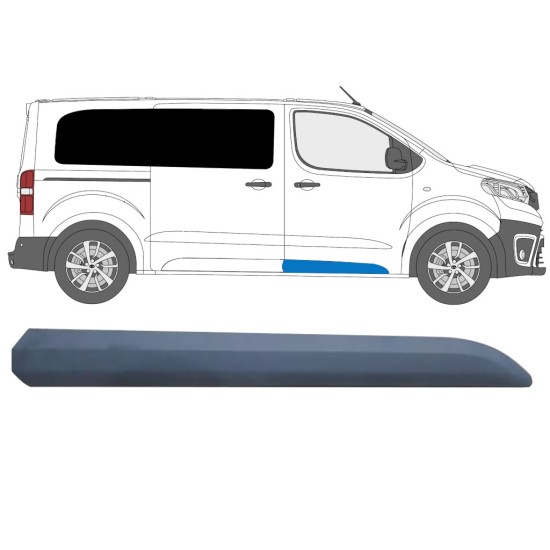 Priekšējo durvju sānu josla priekš Toyota Proace Verso 2016- / Labā 14892 Priekšējo durvju sānu josla priekš Toyota Proace Verso 2016- / Labā 14892
