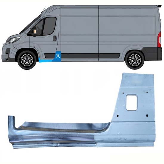 Centrālais statnis + Slieksnis priekš Toyota Proace Max 2024- / Kreisā 16733