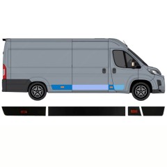 Sānu joslu komplekts priekš Toyota Proace Max 2024- / Labā / 15894