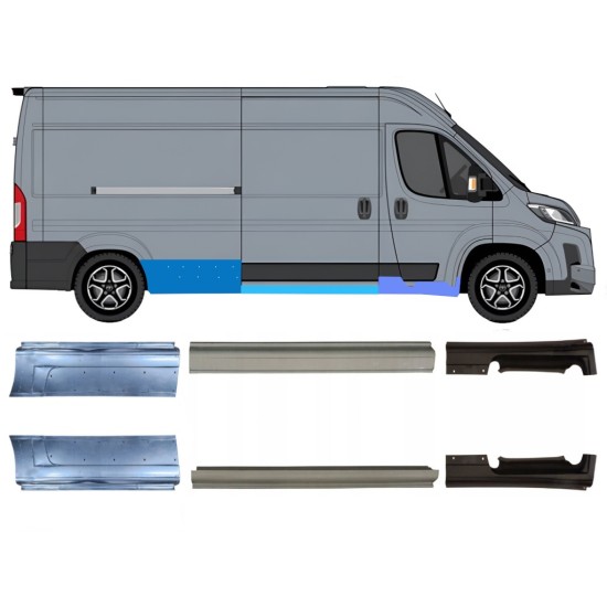 Slieksnis priekš Toyota Proace Max 2024- / Kreisais+Labais / Komplekts 16708