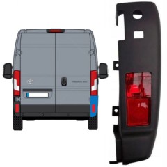 Aizmugurējā bufera stūris ar lukturi priekš Toyota Proace Max 2024- / Labā 15937