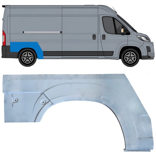 Aizmugurējā arka priekš Toyota Proace Max 2024- / Labā 16953