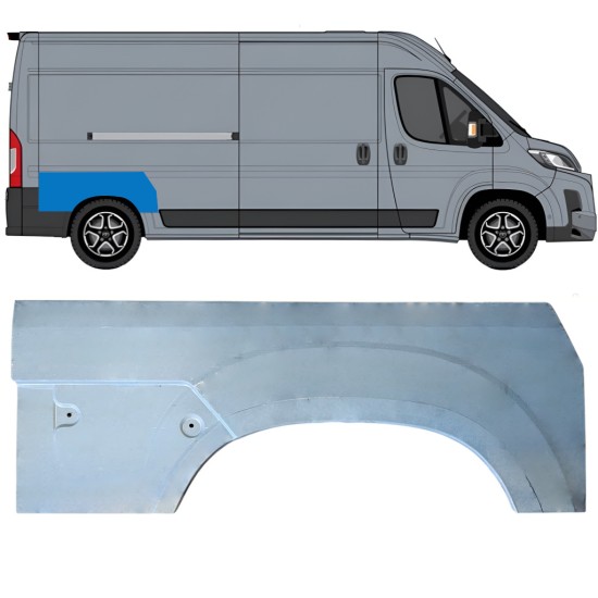 Aizmugurējā arka priekš Toyota Proace Max 2024- / Labā 16963